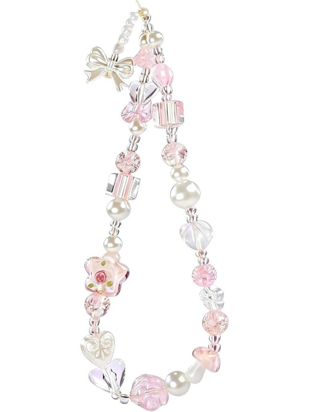 Beaded Camera Wrist Strap Cute Digital Camera Charm Lanyard, Phone Wristlet Char
